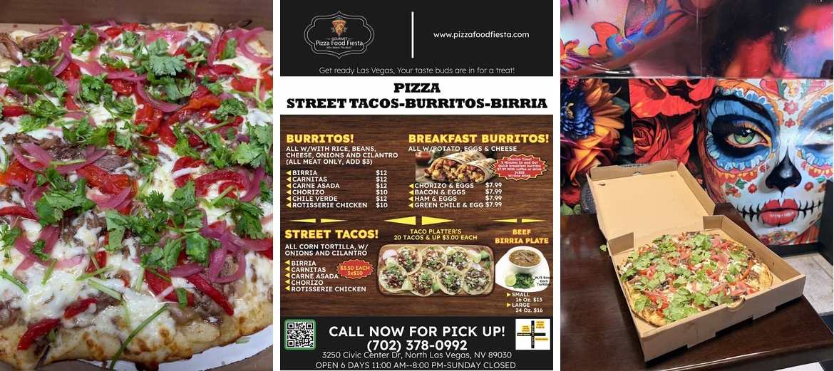 Pizza Food Fiesta Menu