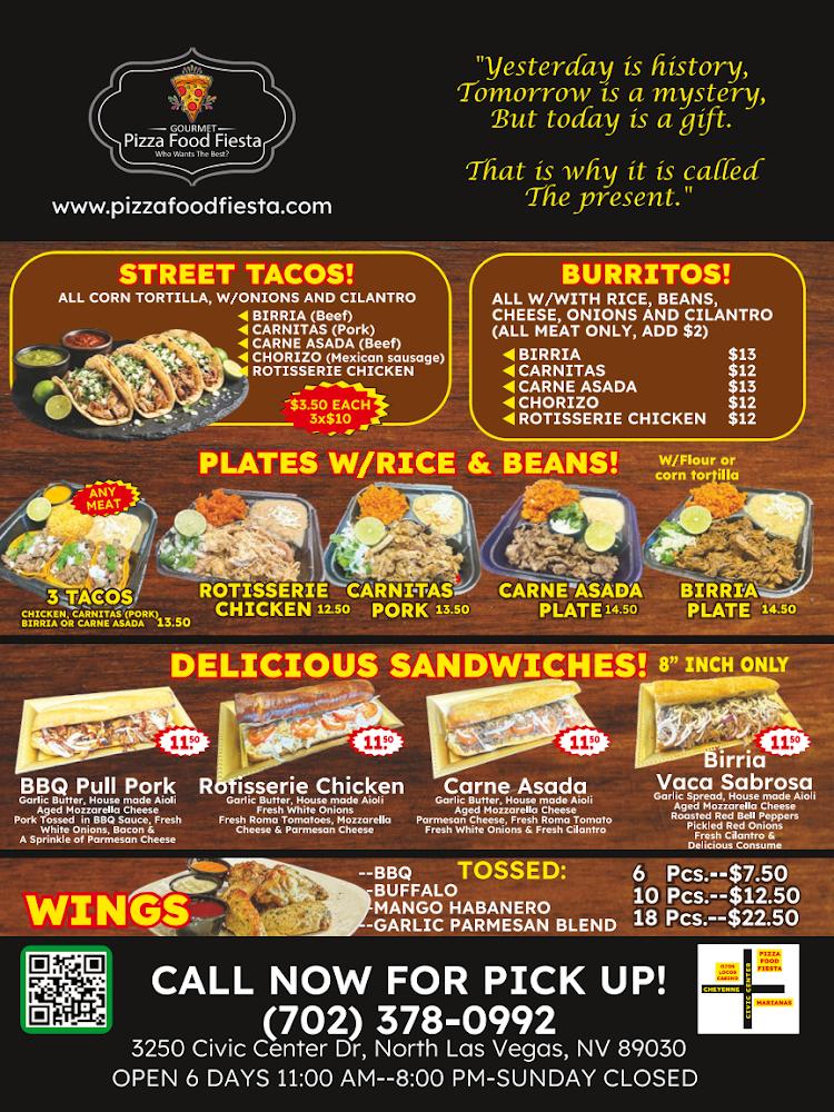 Pizza Food Fiesta Menu image 1